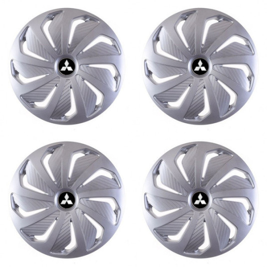 Poklice pro Mitsubishi (stříbrné) 16 WIND RC SI