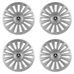 Poklice pro Mitsubishi (stříbrné) 16 Luxury