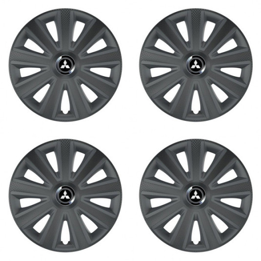 Poklice pro Mitsubishi (stříbrné) 16 Aviator carbon RC16 grafite