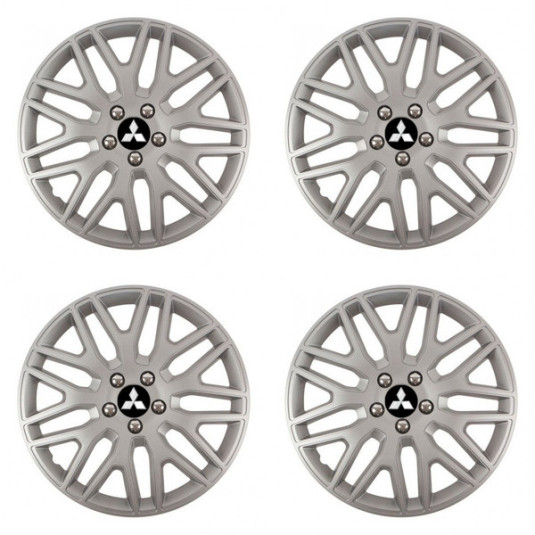 Poklice pro Mitsubishi (stříbrné) 16 DAKAR