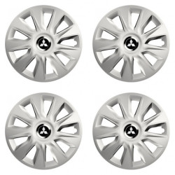 Poklice pro Mitsubishi (stříbrné) 16 STRATOS RC