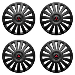 Poklice pro Mitsubishi (červené) 14 Luxury black