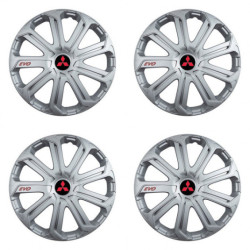 Poklice pro Mitsubishi (červené) 14 Evo silver
