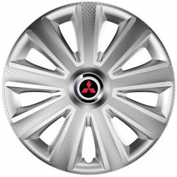 Poklice pro Mitsubishi (červené) 14 Aviator carbon RC silver