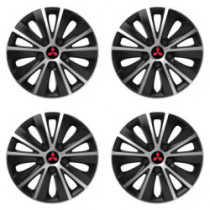 Poklice pro Mitsubishi (červené) 14 RAPIDE silver and black