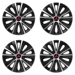 Poklice pro Mitsubishi (červené) 14 RAPIDE silver and black