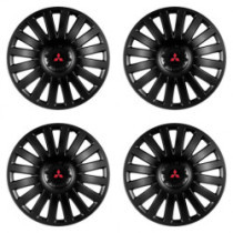 Poklice pro Mitsubishi (červené) 15 Smart black