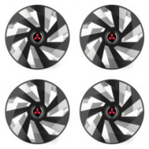 Poklice pro Mitsubishi (červené) 15 Vector RC black and silver