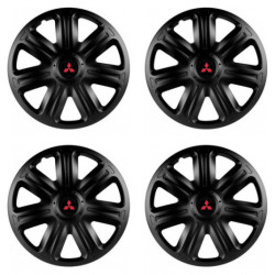 Poklice pro Mitsubishi (červené) 15 COMFORT BLACK