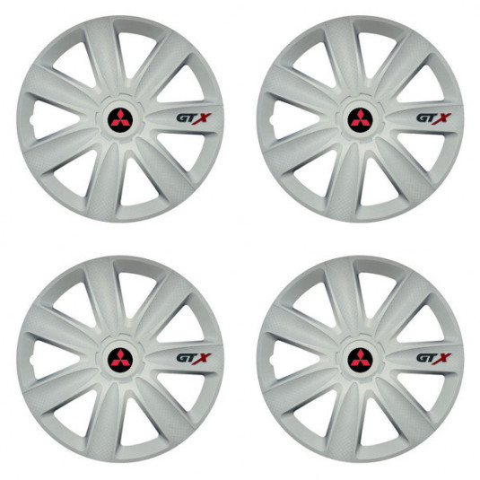 Poklice pro Mitsubishi (červené) 16 GTX carbon white
