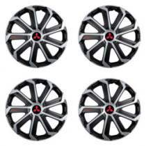 Poklice pro Mitsubishi (červené) 16 Evo black&silver