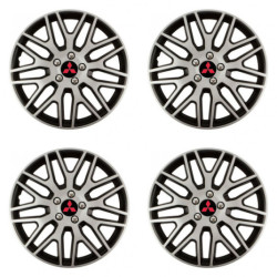 Poklice pro Mitsubishi (červené) 16 Dakar NC silver and black