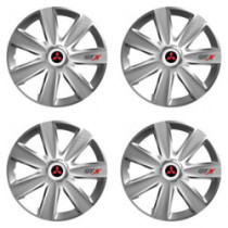 Poklice pro Mitsubishi (červené) 16 GTX CARBON silver