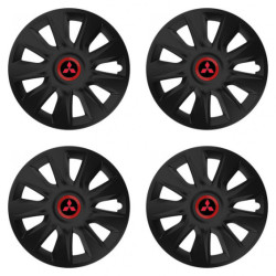 Poklice pro Mitsubishi (červené) 16 STRATOS RR black