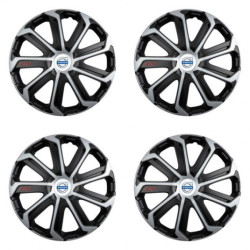 Poklice pro Volvo (bílé) 14 Evo black&silver