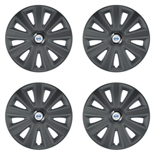 Poklice pro Volvo (bílé) 14 Aviator carbon RC grafite