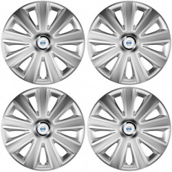 Poklice pro Volvo (bílé) 14 Aviator carbon RC silver