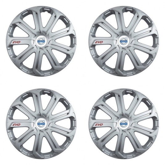 Poklice pro Volvo (bílé) 15 Evo silver