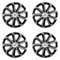 Poklice pro Volvo (bílé) 15 Evo black&silver
