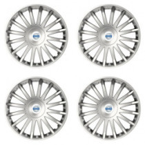 Poklice pro Volvo (bílé) 15 CRYSTAL silver