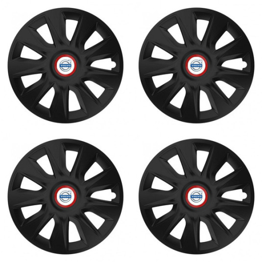 Poklice pro Volvo (bílé) 15 STRATOS RR black