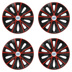 Poklice pro Volvo (bílé) 15 RAPIDE red and black