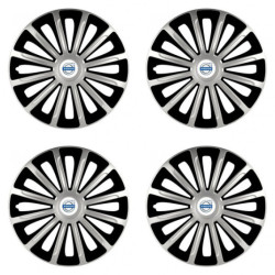 Poklice pro Volvo (bílé) 16 TREND silver and black