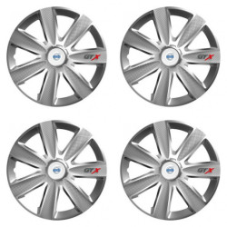 Poklice pro Volvo (bílé) 16 GTX CARBON silver