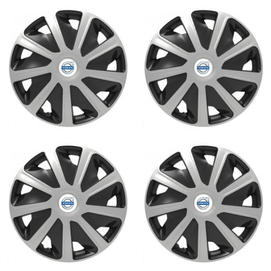 Poklice pro Volvo (bílé) pre dodávky 16 Craft silver and black