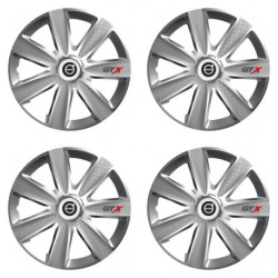 Poklice pro Volvo (černé) 14 GTX CARBON silver