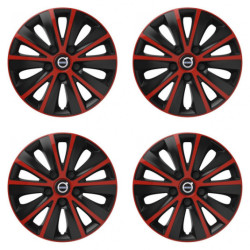 Poklice pro Volvo (černé) 14 RAPIDE red and black