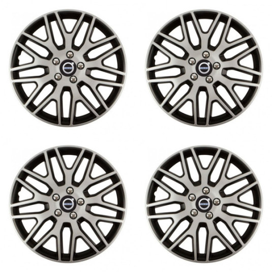 Poklice pro Volvo (černé) 15 Dakar NC silver and black