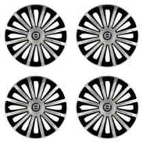 Poklice pro Volvo (černé) 15 TREND silver and black