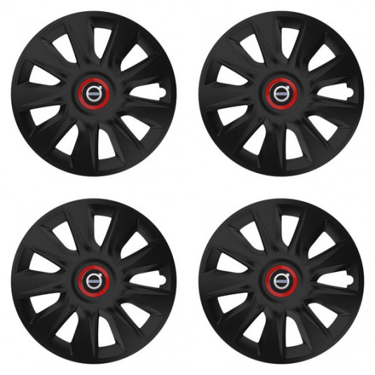 Poklice pro Volvo (černé) 15 STRATOS RR black