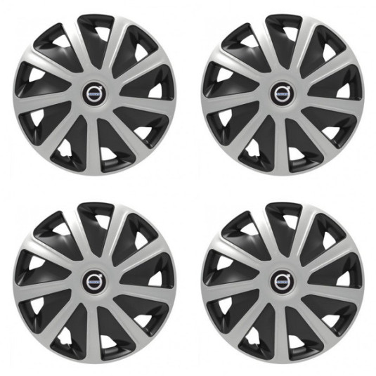 Poklice pro Volvo (černé) pre dodávky 15 Craft silver and black