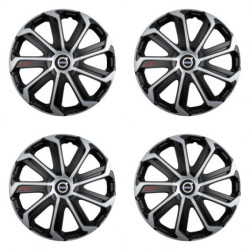 Poklice pro Volvo (černé) 16 Evo black&silver