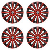 Poklice pro Volvo (černé) 16 TREND red and black