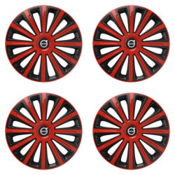 Poklice pro Volvo (černé) 16 TREND red and black