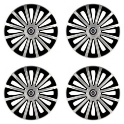 Poklice pro Volvo (černé) 16 TREND silver and black