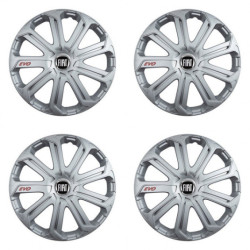 Poklice pro Fiat (černý) 14 Evo silver