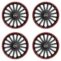 Poklice pro Fiat (černý) 15 CRYSTAL RO black
