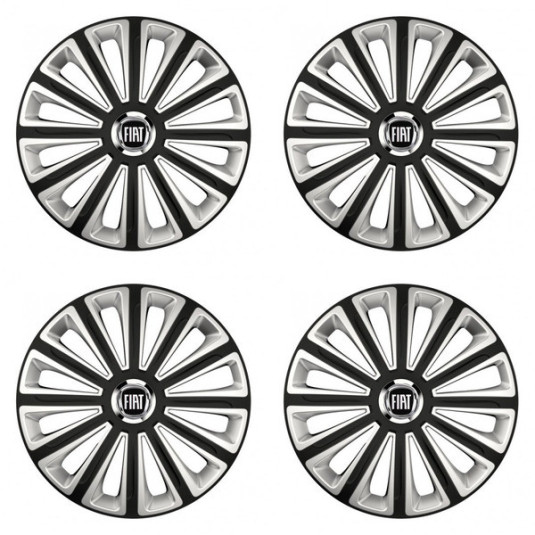 Poklice pro Fiat (černý) 15 TREND RC double colour