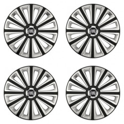 Poklice pro Fiat (černý) 15 TREND RC double colour