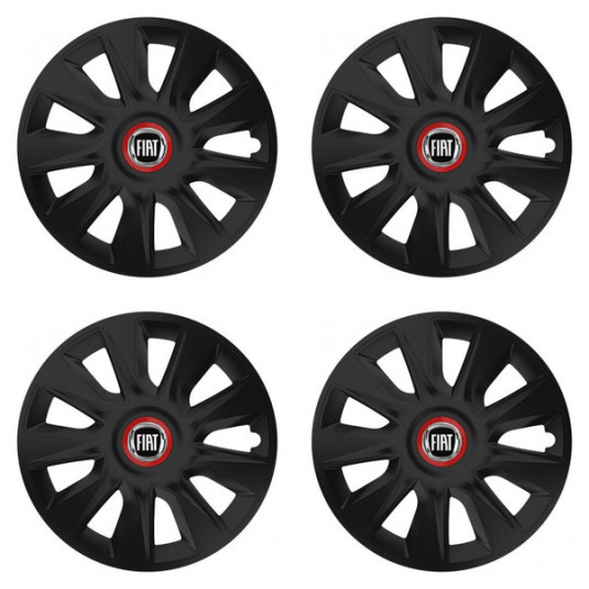 Poklice pro Fiat (černý) 15 STRATOS RR black