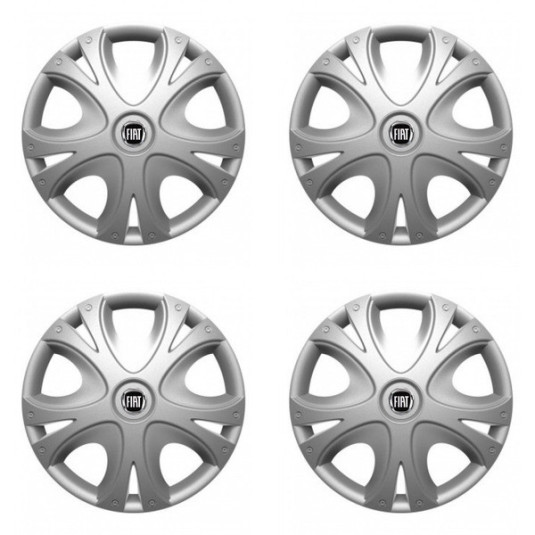 Poklice pro Fiat (černý) 15 DYNAMIC