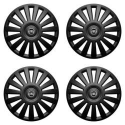Poklice pro Fiat (černý) 16 Luxury black