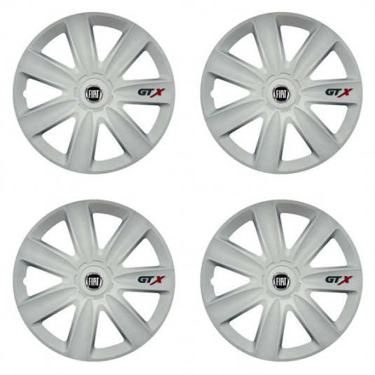 Poklice pro Fiat (černý) 16 GTX carbon white