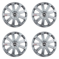 Poklice pro Fiat (černý) 16 Evo silver