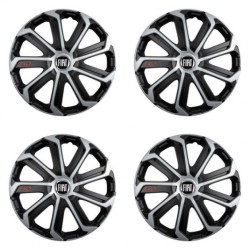 Poklice pro Fiat (černý) 16 Evo black&silver