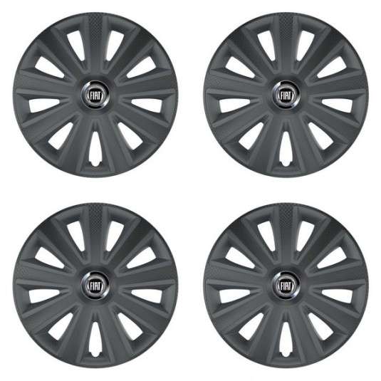 Poklice pro Fiat (černý) 16 Aviator carbon RC16 grafite